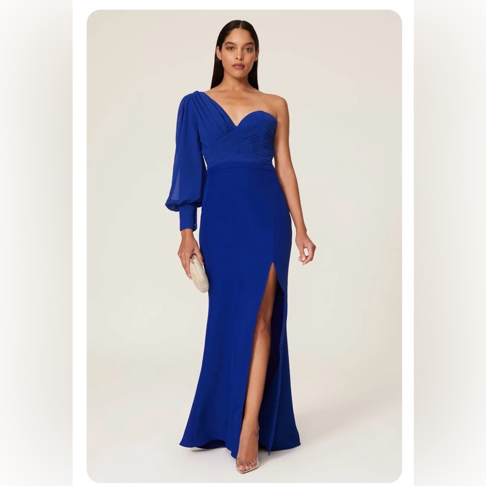 Elle Zeitoune Charles One Shoulder Gown Size Medium
